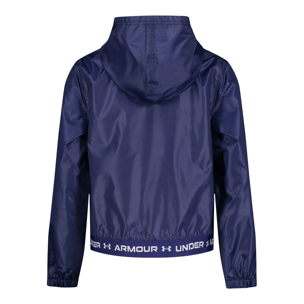 UNDER ARMOUR Navy Cotton Logo Print Sports Jacket