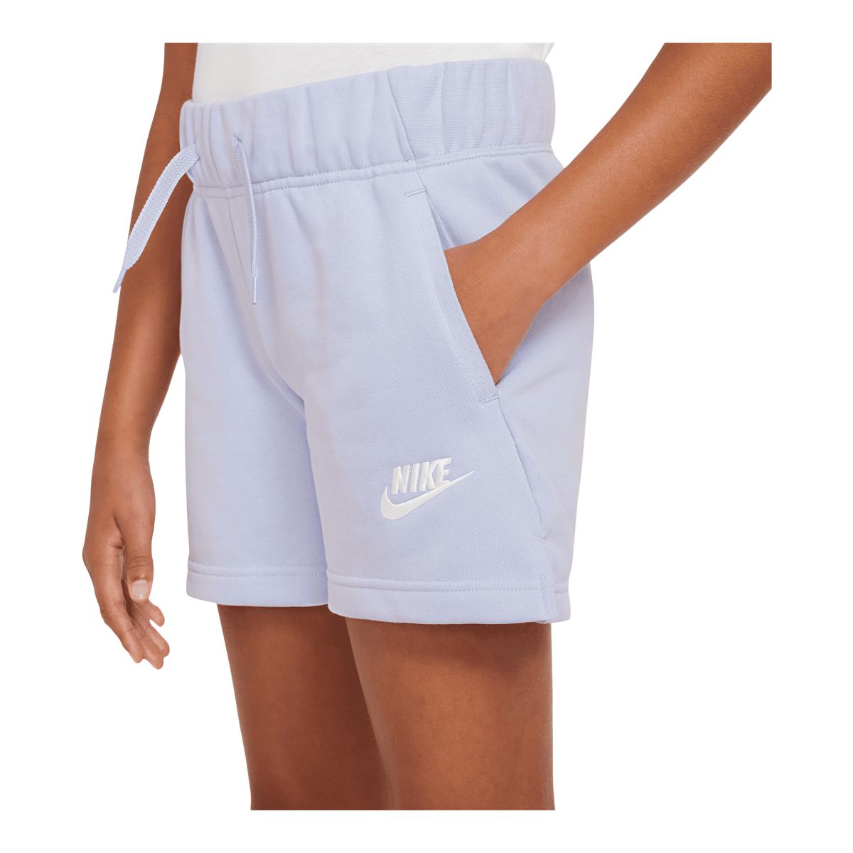 Nike Sportswear Girls' Club French Terry 5 Inch Shorts