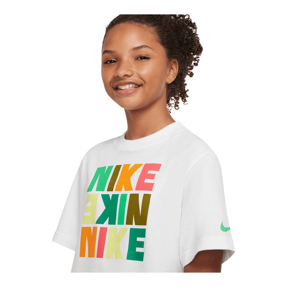 Nike Sportswear Girls' Boxy Print T Shirt