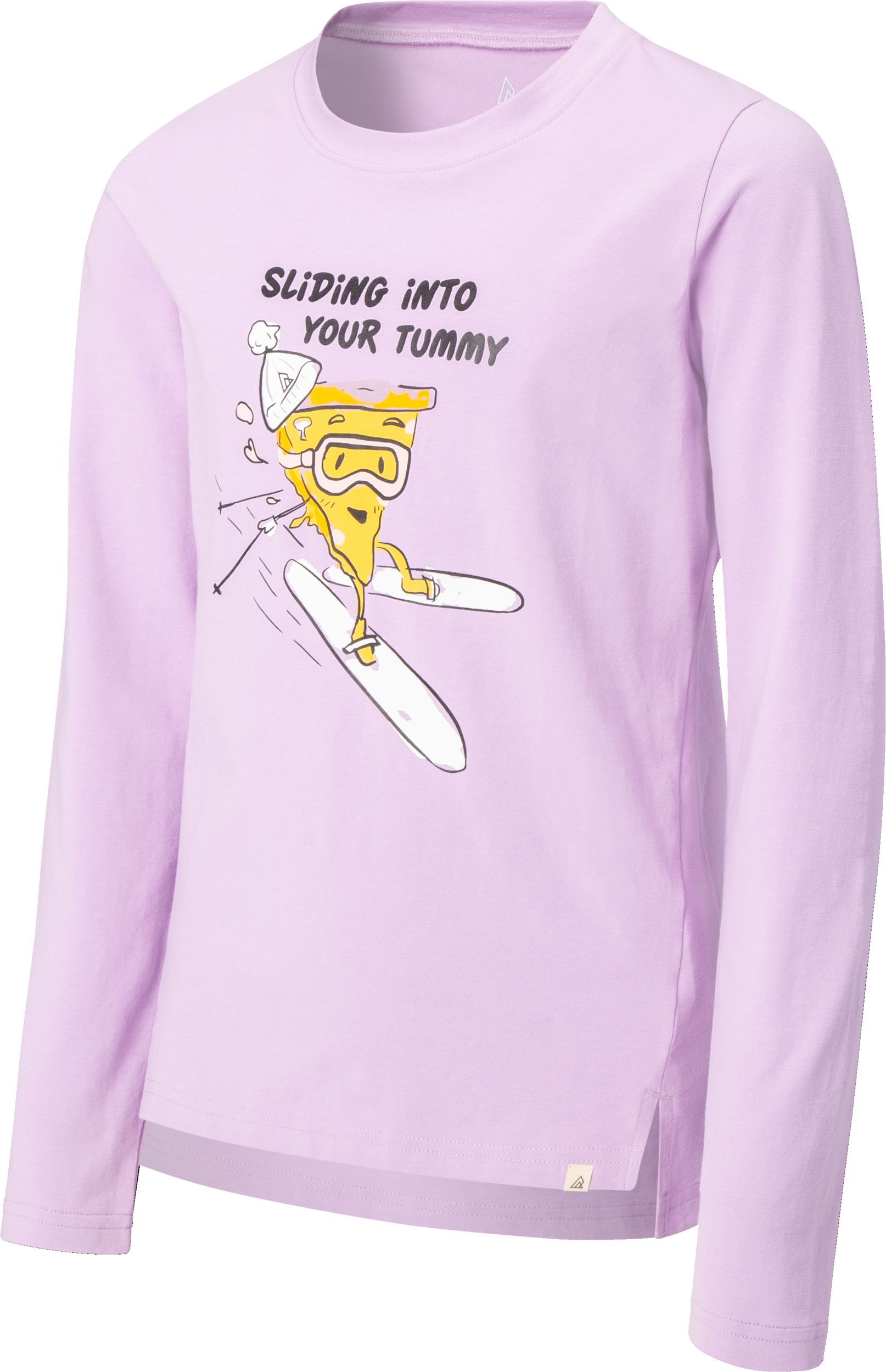 Ripzone Girls' Hilton Graphic Pizza Long Sleeve T Shirt
