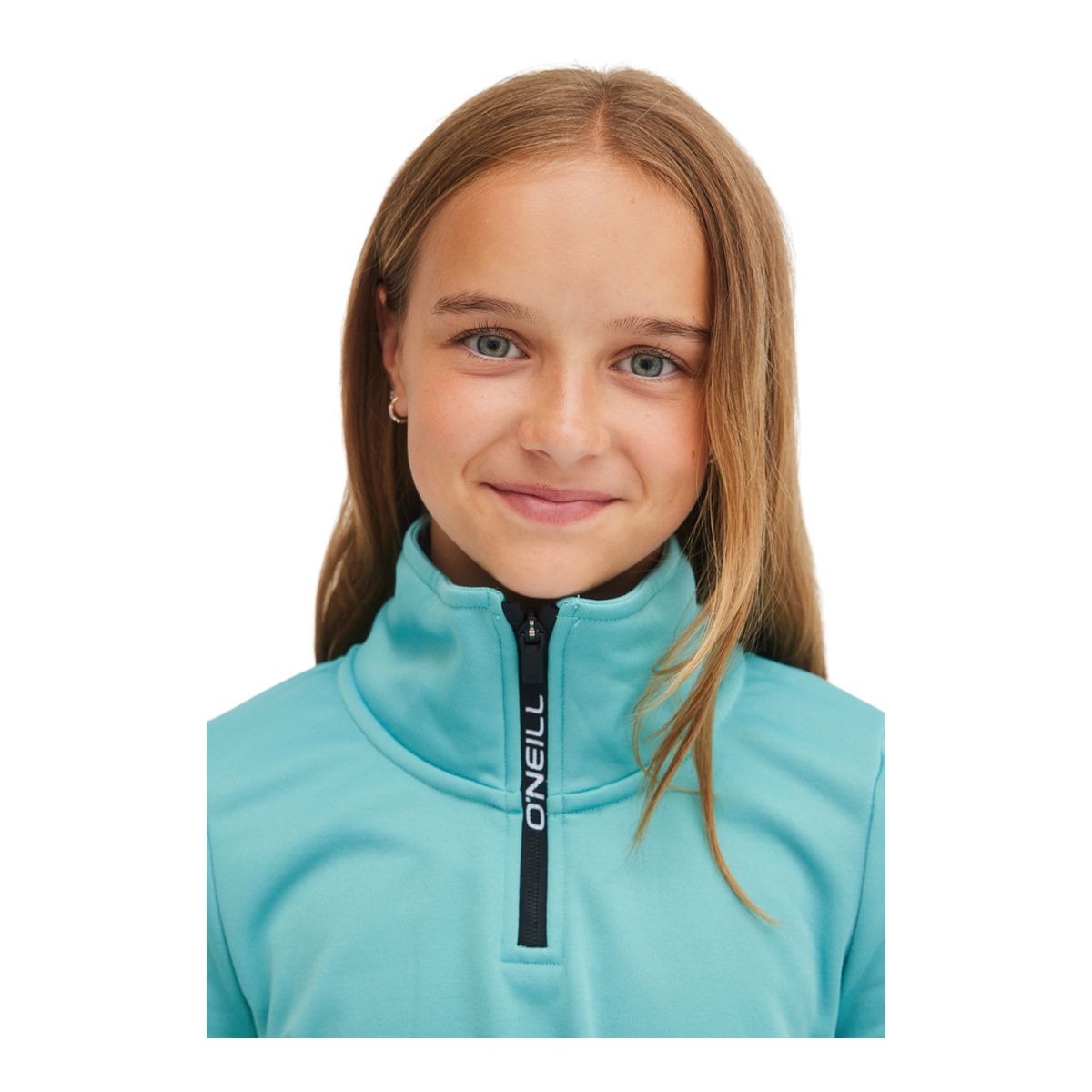 O'Neill Girls' Solid Half-Zip Long Sleeve Fleece Top