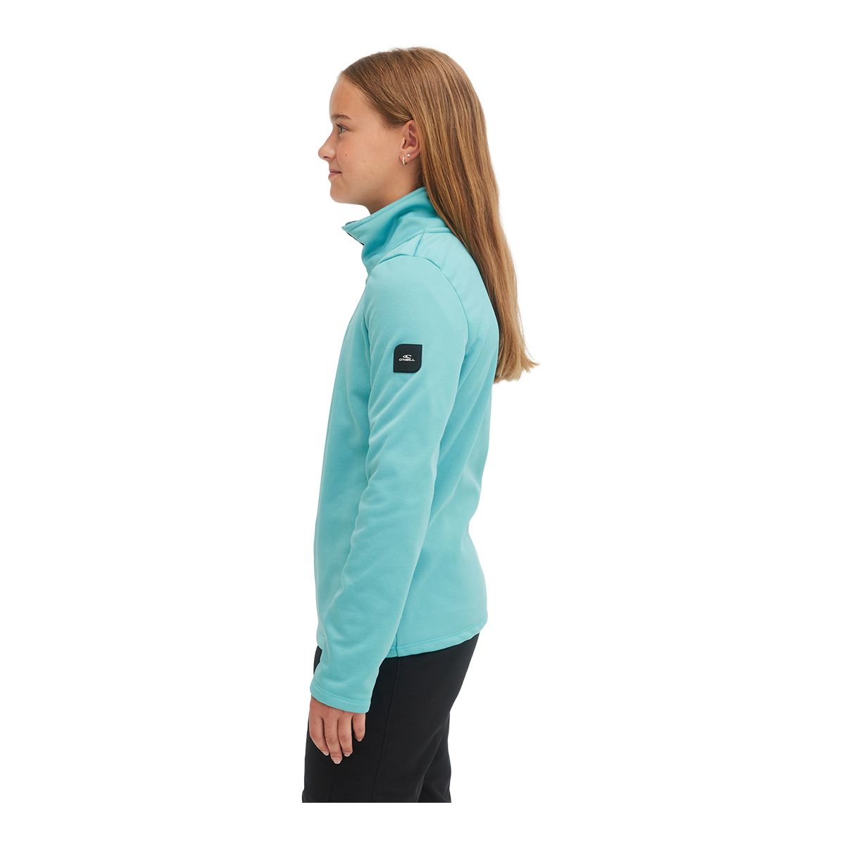 O'Neill Girls' Solid Half-Zip Long Sleeve Fleece Top