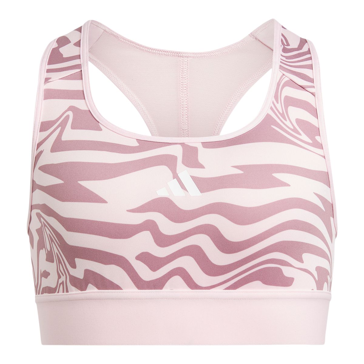 Image of adidas Girls' JG Tiger All Over Print Power Sports Bra