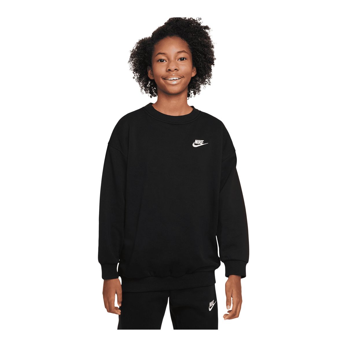 Nike crew neck sweatshirt with clearance pockets