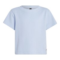 adidas Girls' Lounge Waffle Knit T-Shirt Front_Flat