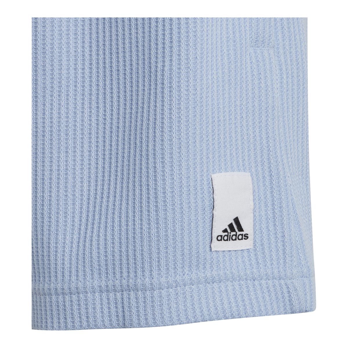 adidas Girls' Lounge Waffle Knit Shorts