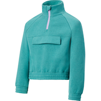 Ripzone Kids' Good Days Quarter Zip Fleece Pullover Top Front_Three_Fourths_Angled_Left