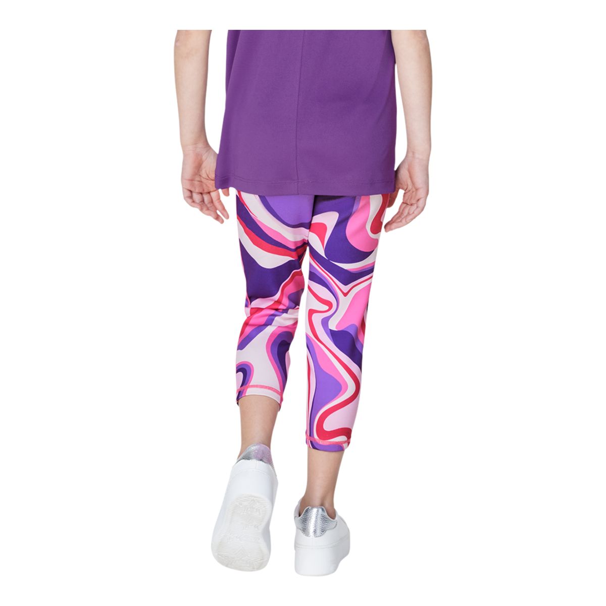 FWD Girls' Printed Crop Leggings