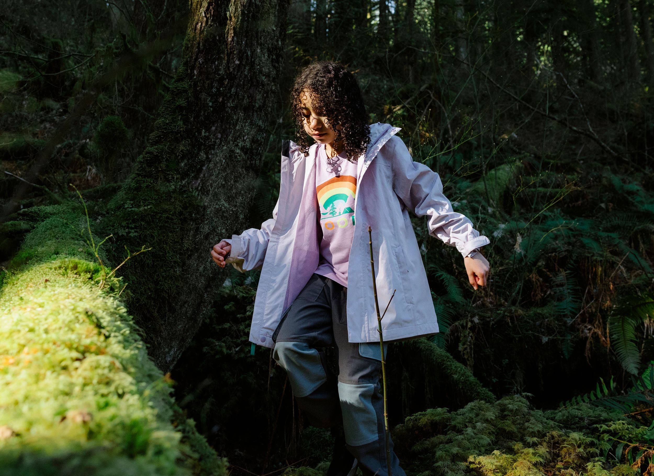 Woods Girls' Toba II 2L Rain Jacket