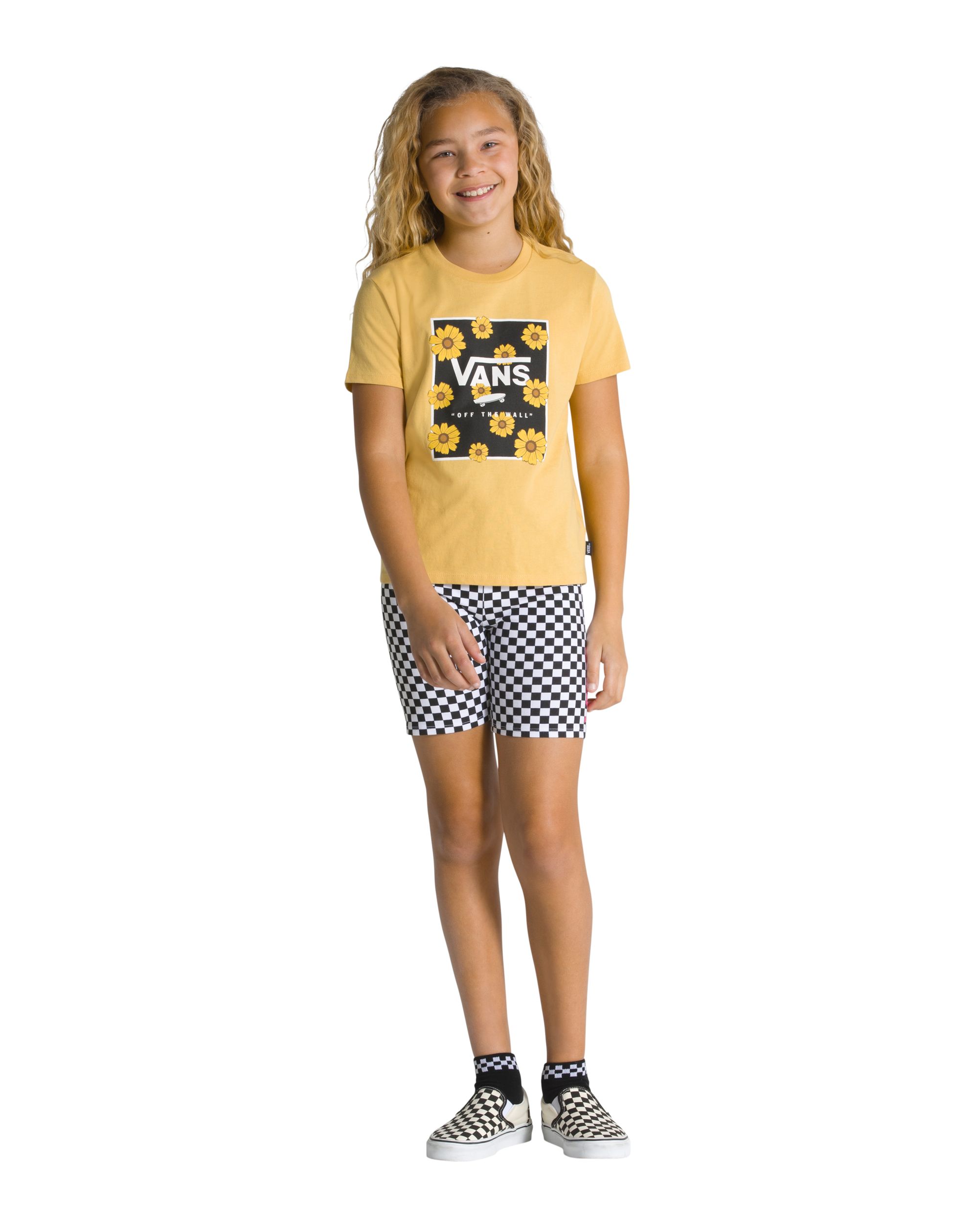 Vans Girls' Sunflower Animal Box T Shirt