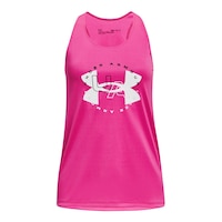 Under Armour Girls' Tech Big Logo Tank Front_Flat