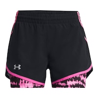 Under Armour Girls' Fly By 2 in 1 Shorts Front_Flat