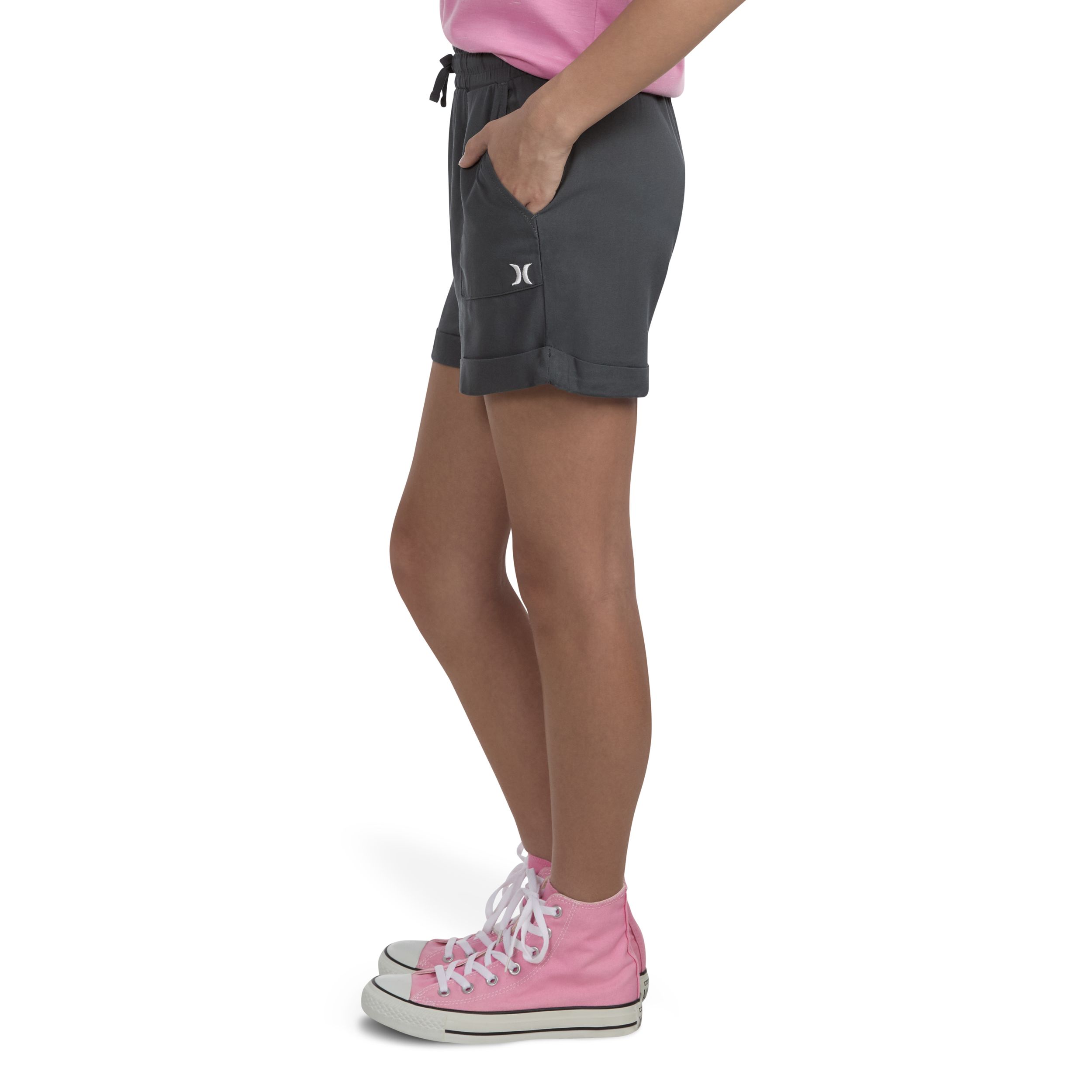 Hurley Kids' High Wasted Woven Shorts