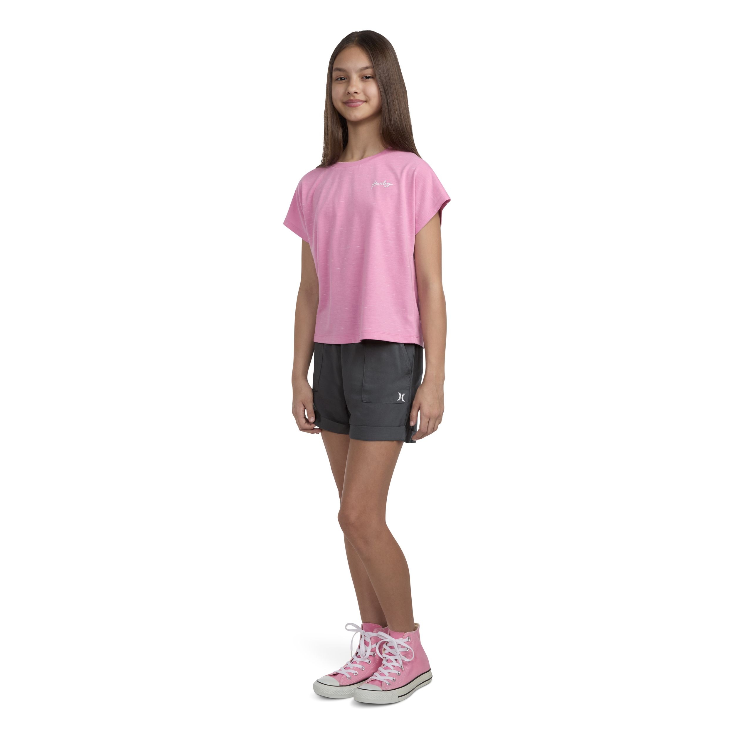 Hurley Kids' High Wasted Woven Shorts