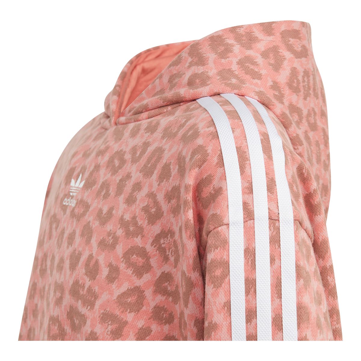 adidas Girls' Crop Hooded Sweatshirt