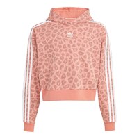 adidas Girls' Crop Hooded Sweatshirt Front_Flat