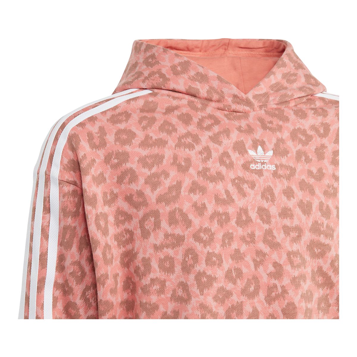 adidas Girls' Crop Hooded Sweatshirt