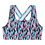 FWD Girls' Printed Sports Bra Front_Flat