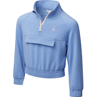 Ripzone Girls' Good Days 2.0 1/4 Zip Fleece Pullover Top Front_Angled_Left