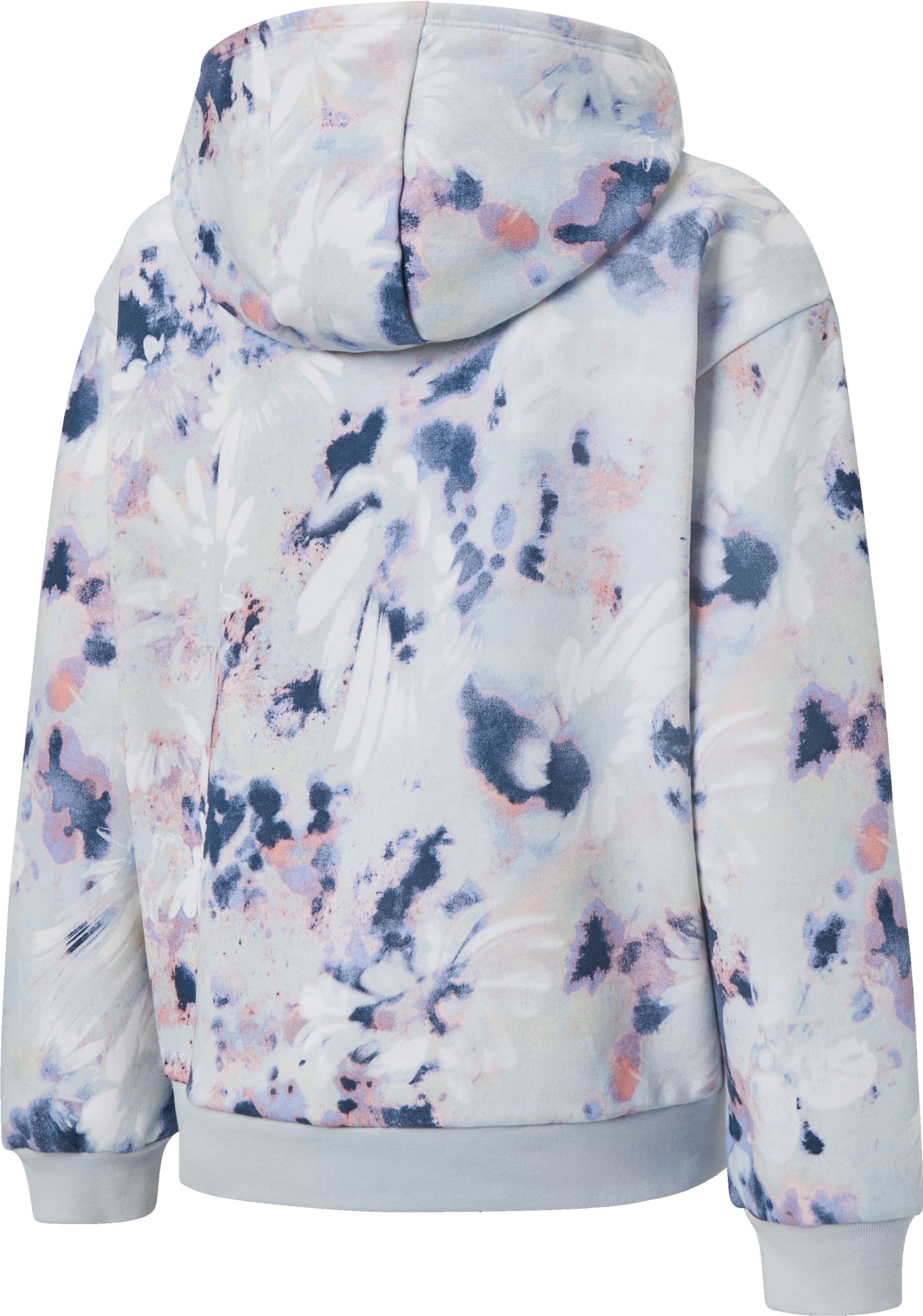 adidas Girls' All Over Print Loose Fit Graphic Hoodie