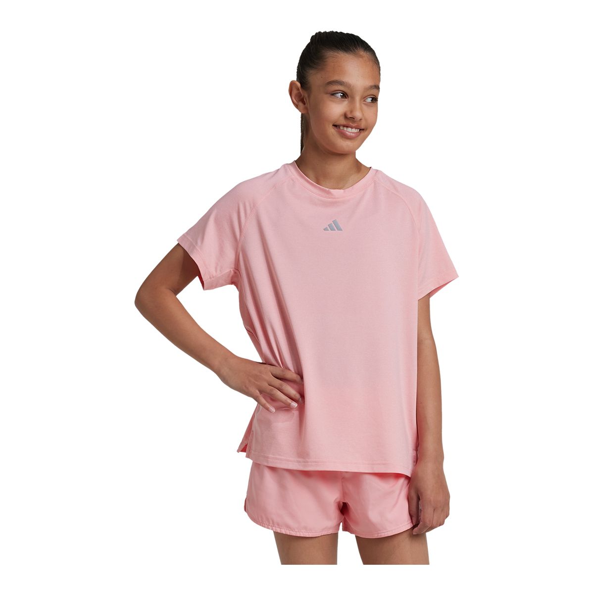 adidas Women's AEROREADY Polyester Yoga T Shirt