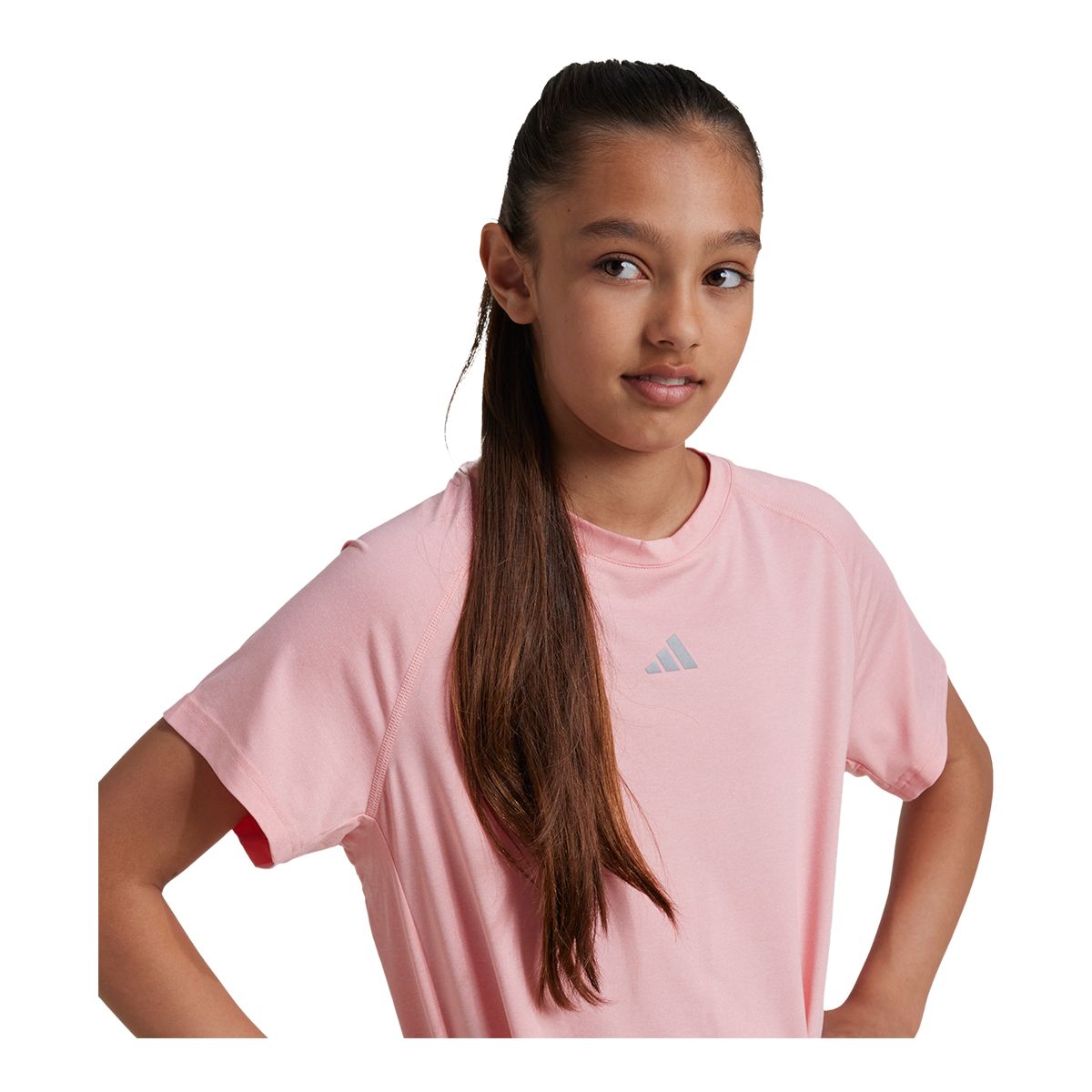 adidas Women's AEROREADY Polyester Yoga T Shirt