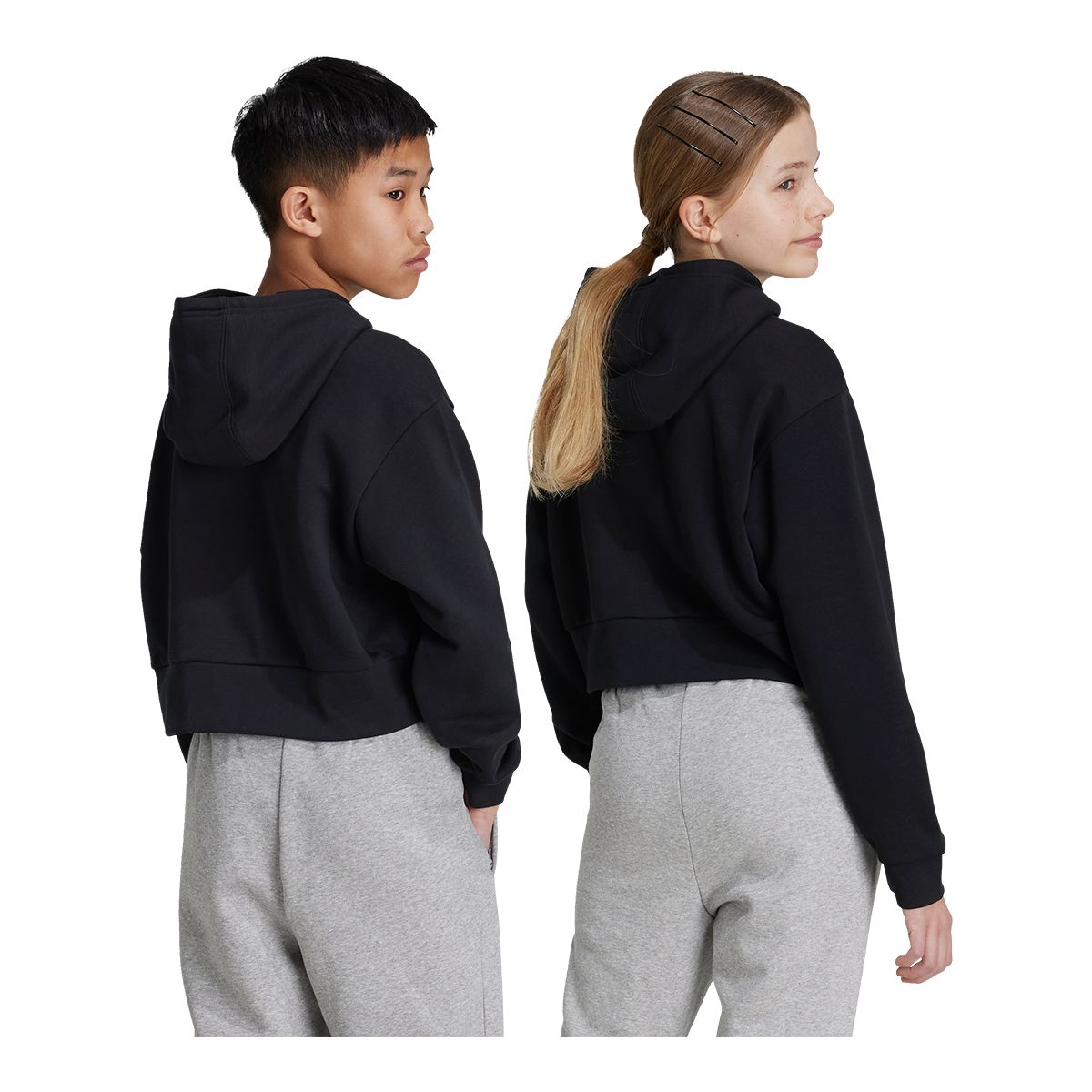 adidas Originals Girls' Cropped Hoodie