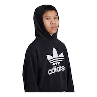 adidas Originals Girls' Cropped Hoodie Front_Angled_Right
