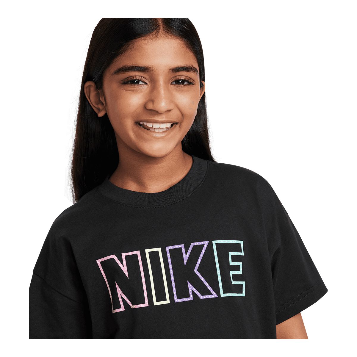 Nike Sportswear Girls' Essential All Over Print T Shirt