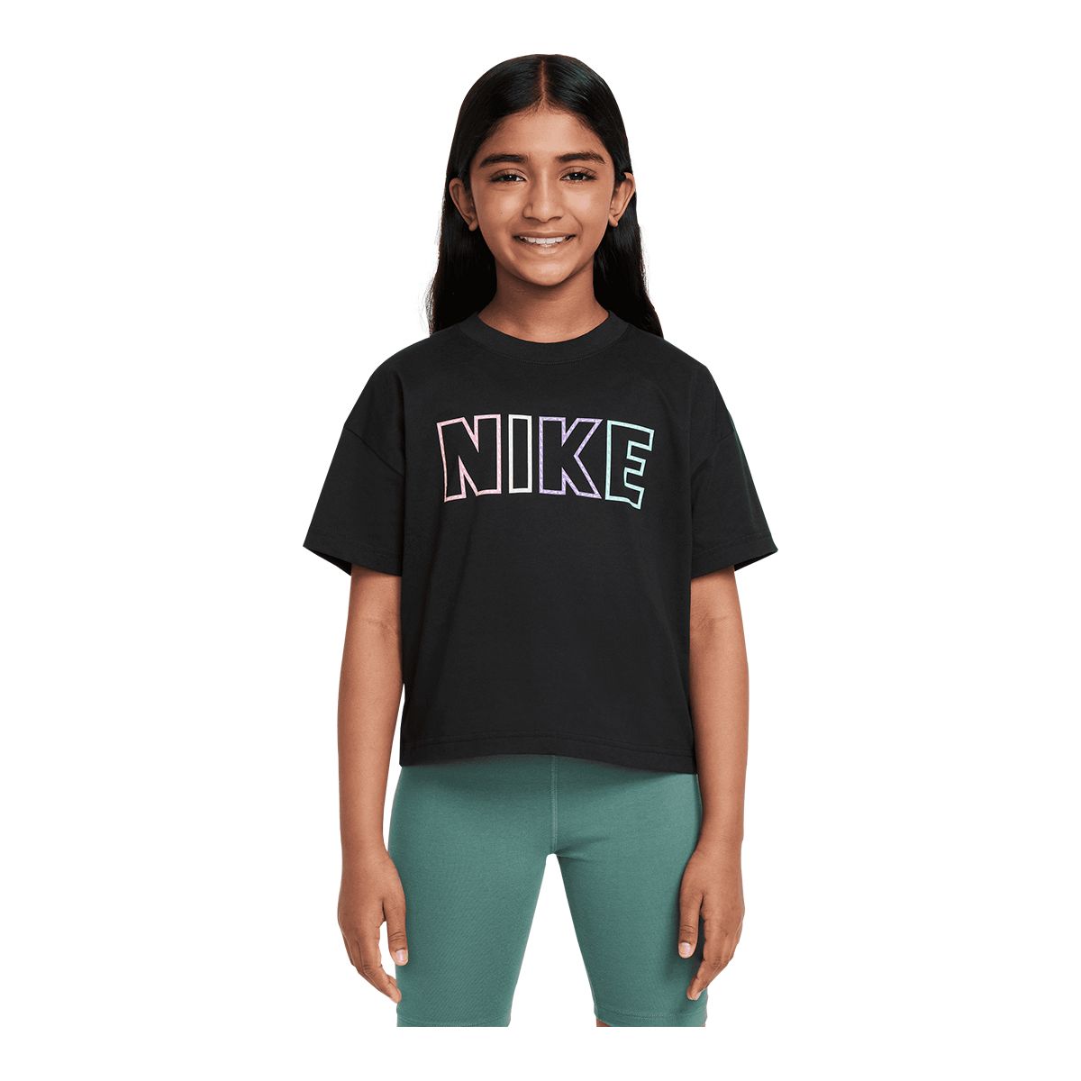 Nike Sportswear Girls' Essential All Over Print T Shirt