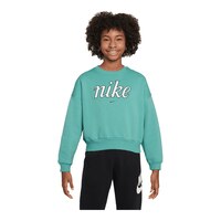 Nike Sportswear Girls' Club Fleece Boxy Star Sweatshirt Front_Flat