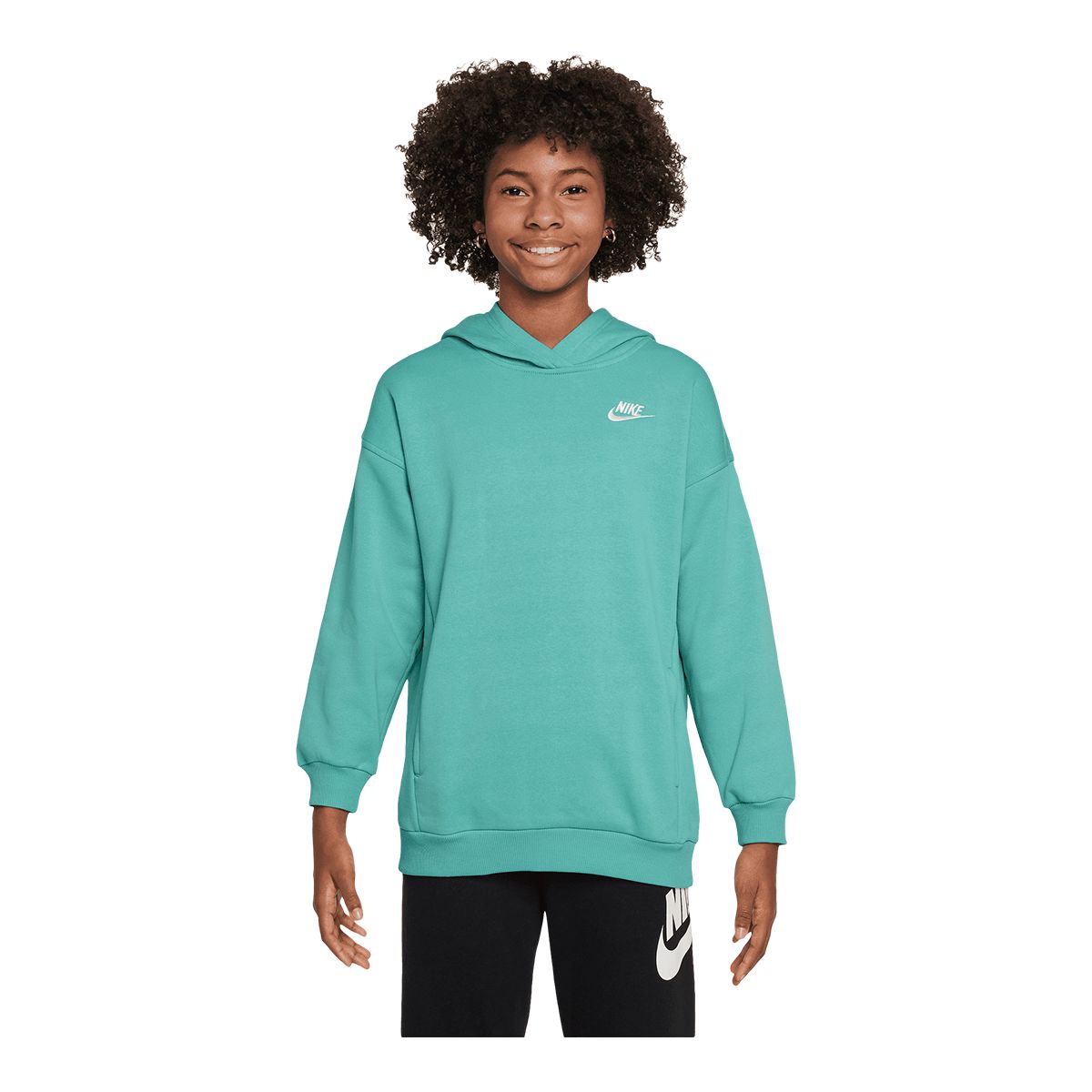Nike Sportswear Girls' Club Fleece Oversized Pullover Hoodie