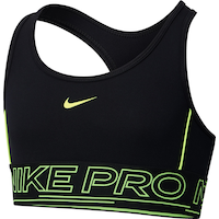 Nike Pro Kids' Swoosh Sports Bra Front_Angled_Left