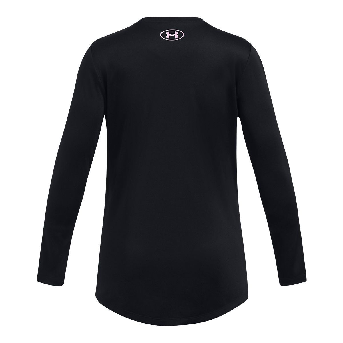 Under Armour Girls' Tech Big Logo Print Fill Long Sleeve T Shirt