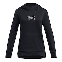 Under Armour Girls' Armour Fleece® Novelty Big Logo Hoodie Front_Flat