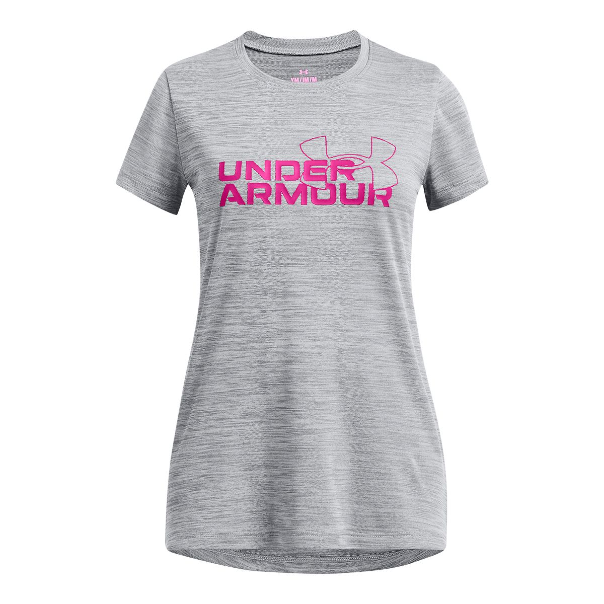 Under Armour Girls' Tech Twist WDMK Logo T Shirt