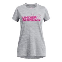 Under Armour Girls' Tech Twist WDMK Logo T Shirt Front_Flat