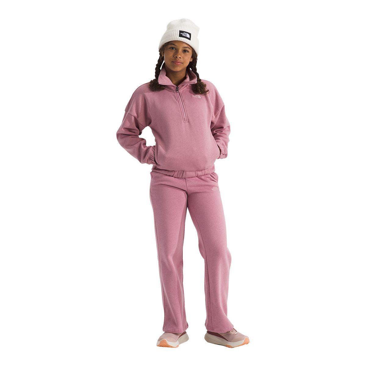 The North Face Girls' Camp Fleece Quarter Zip Hoodie