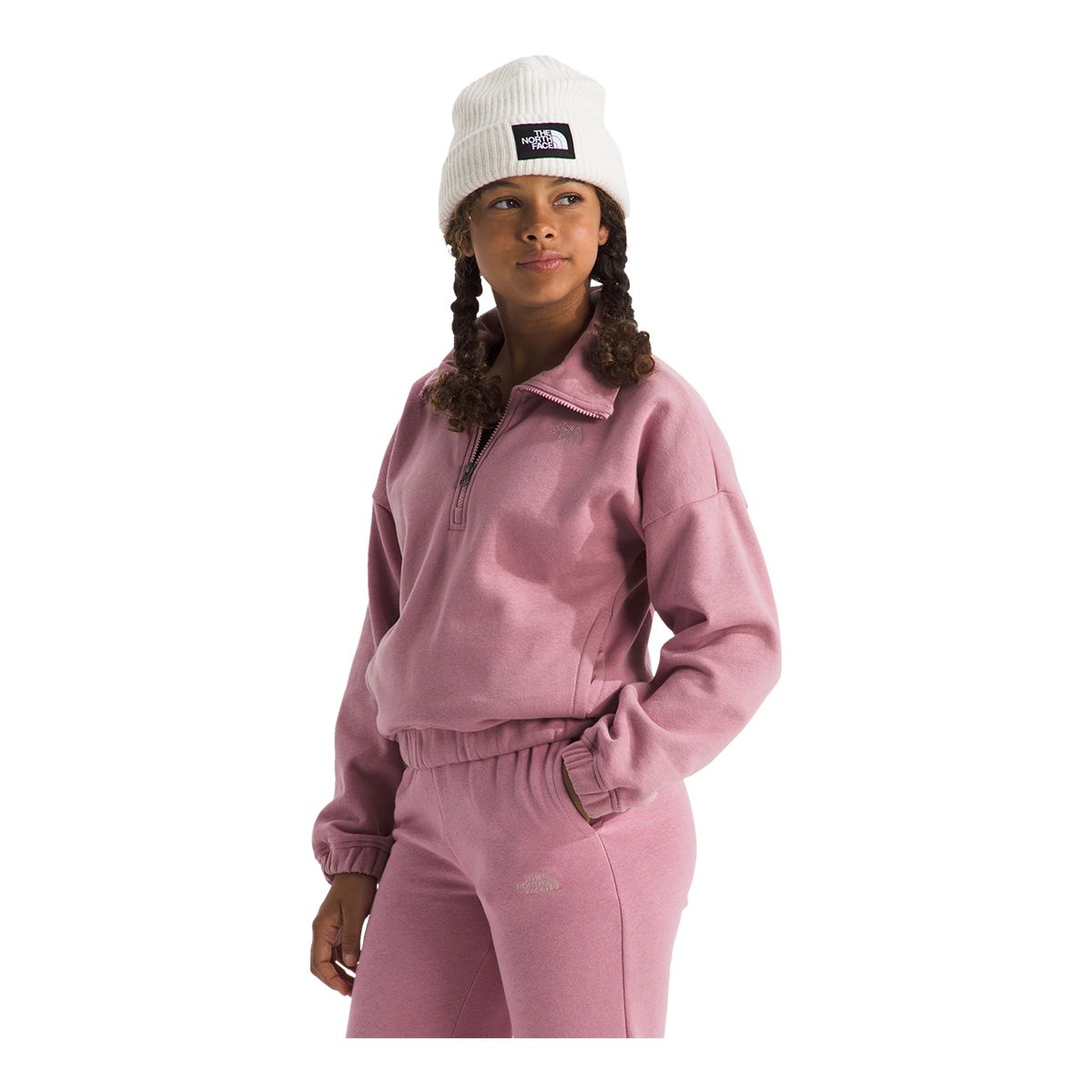 The North Face Girls' Camp Fleece Quarter Zip Hoodie
