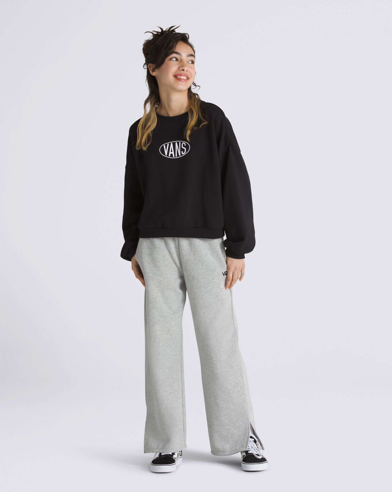 Vans Girls' Name Drop Loose Sweatshirt