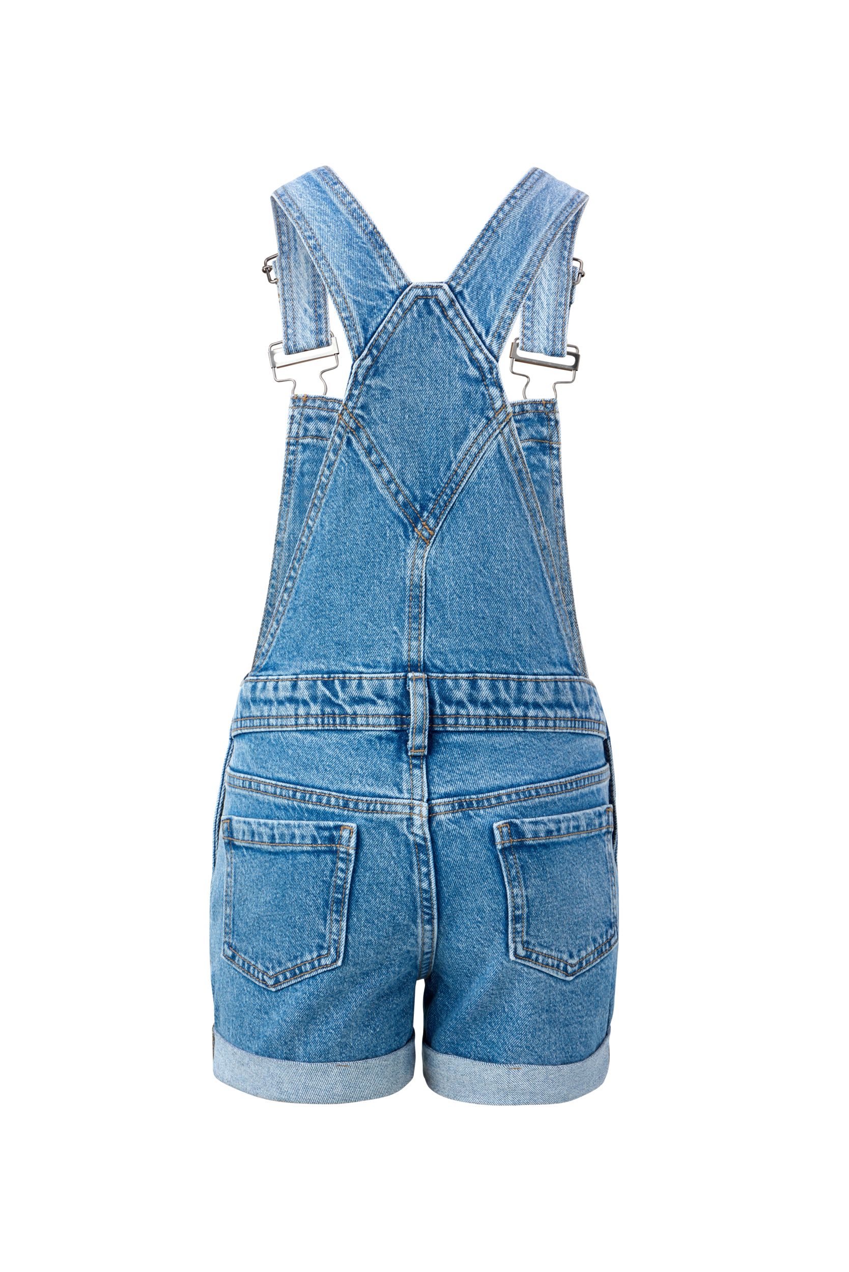 Ripzone Kids' Henley Denim Shortalls