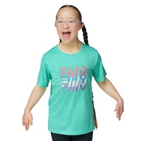 FWD Kids' Printed Tech T Shirt Front_Flat