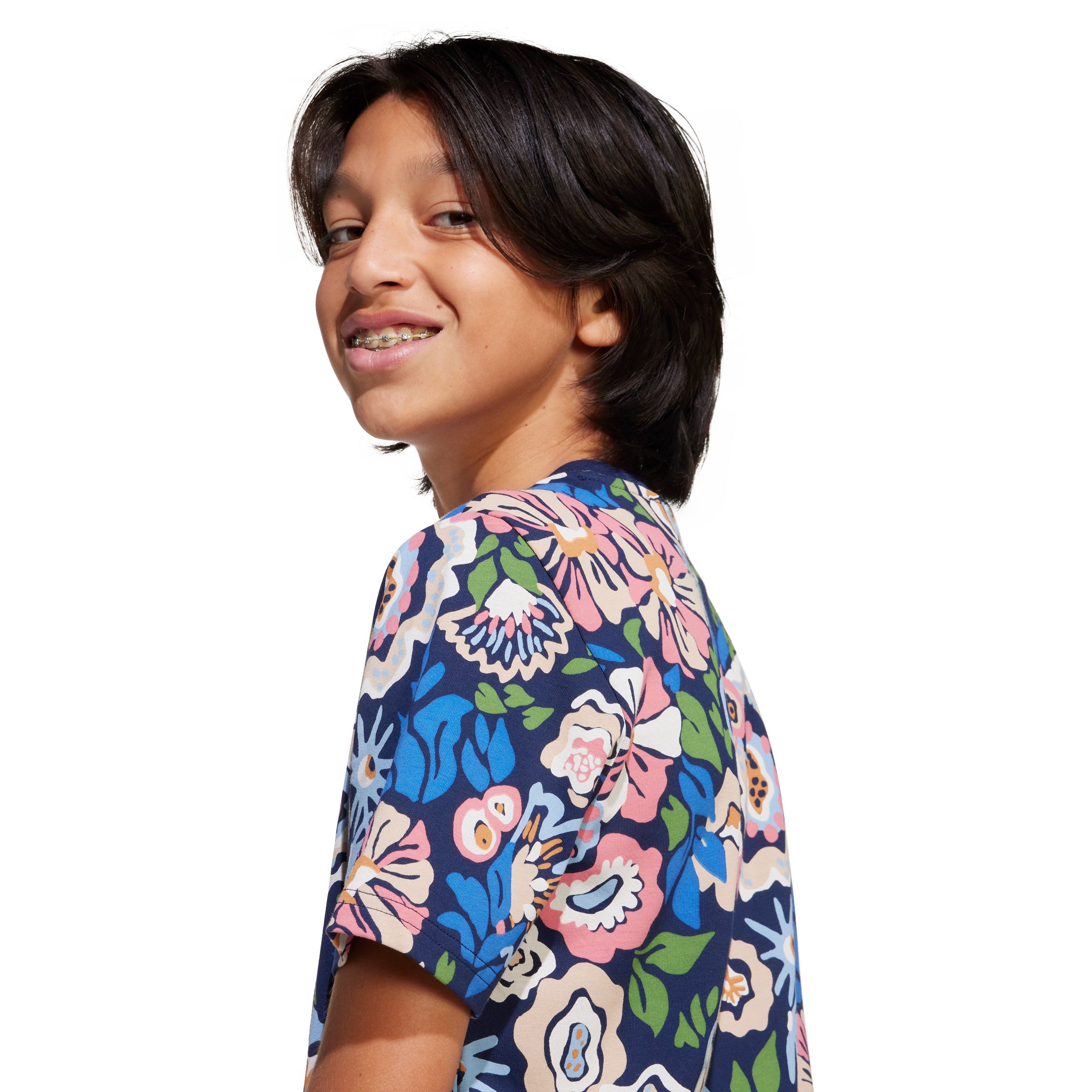 adidas Originals Girls' Night Flower T-Shirt