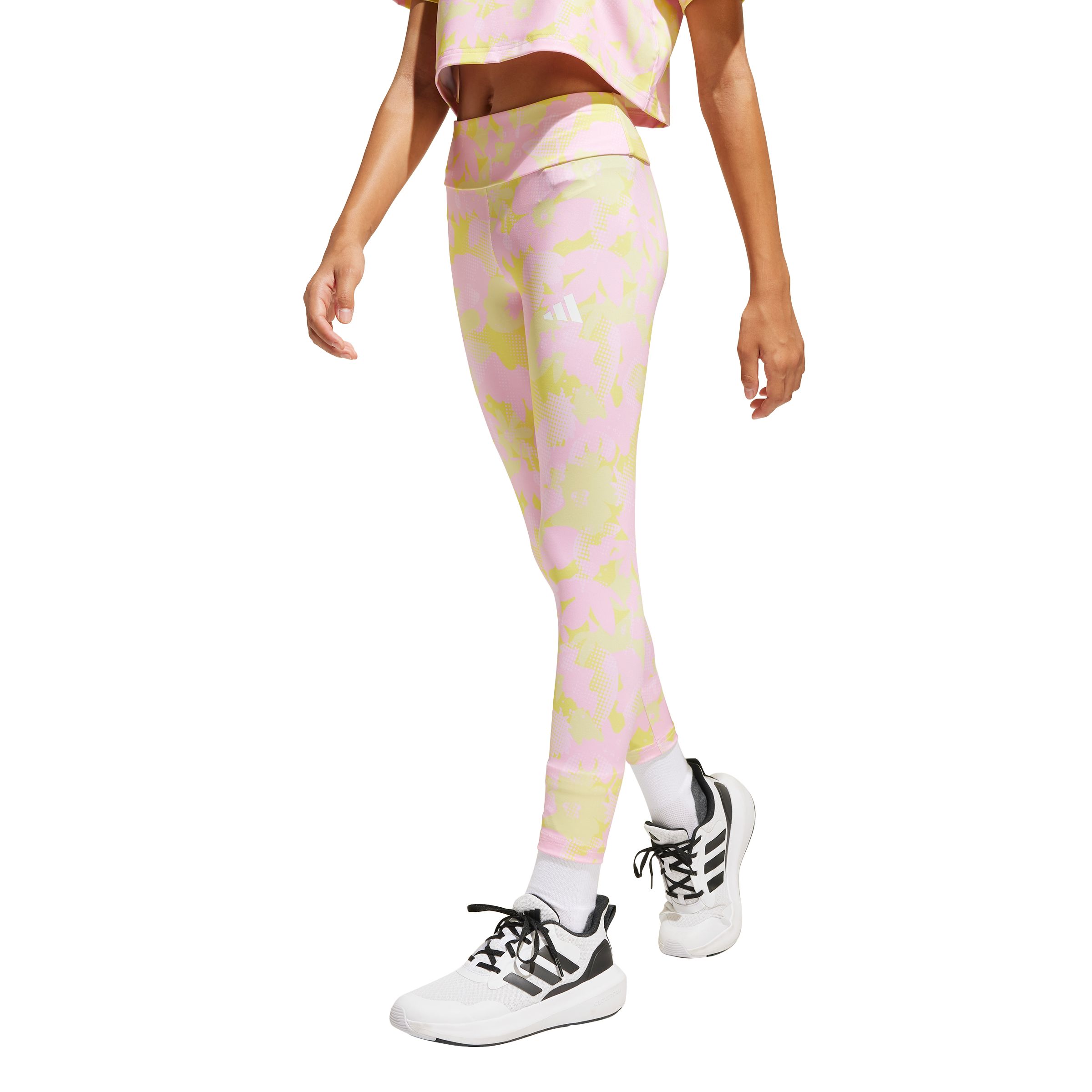 adidas Junior Girls' Essentials Flower Leggings