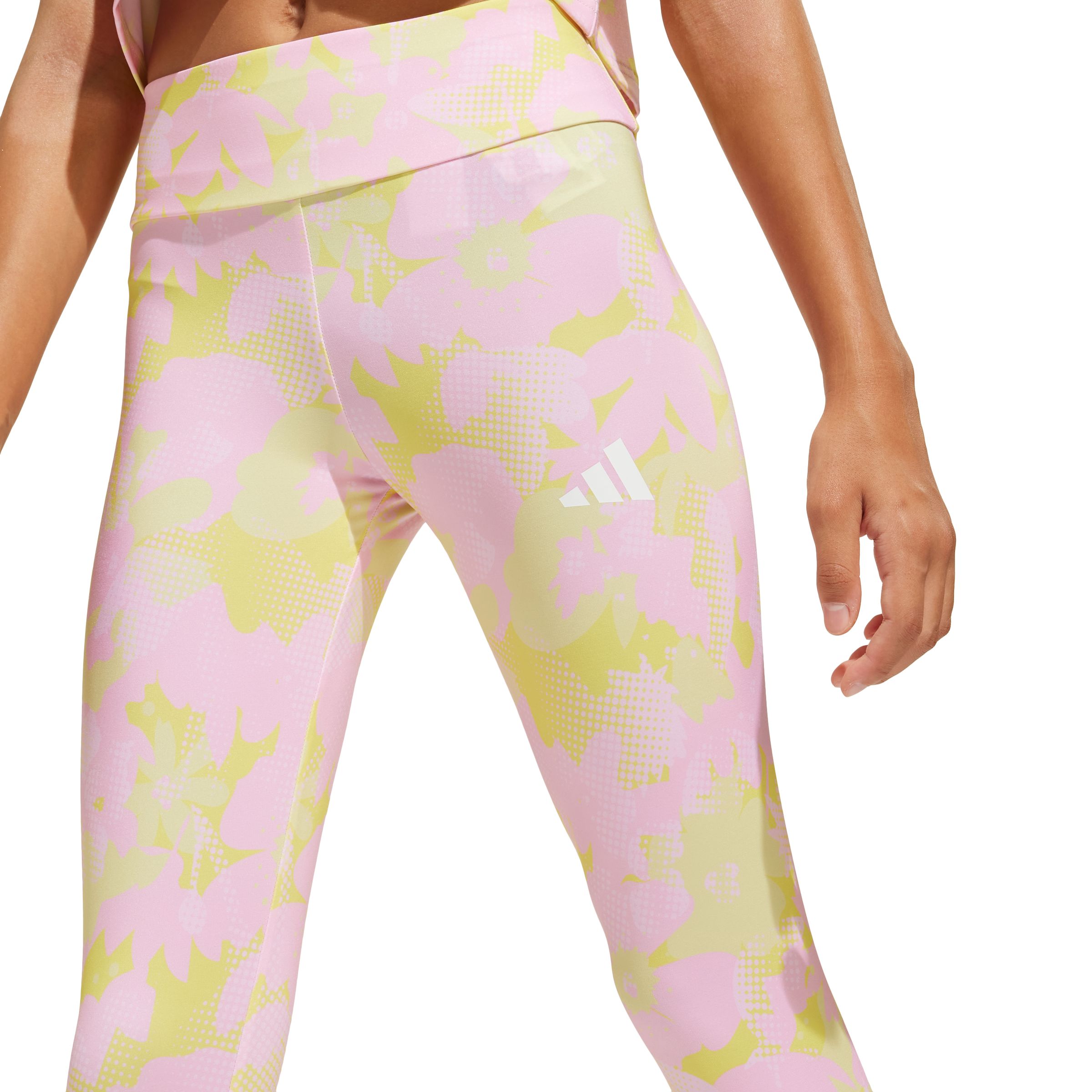 adidas Junior Girls' Essentials Flower Leggings