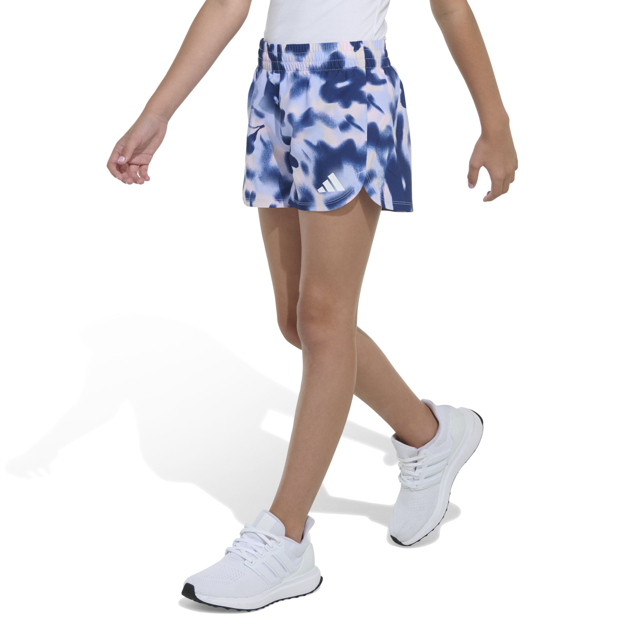 adidas Girls' All Over Print Woven Pacer Shorts
