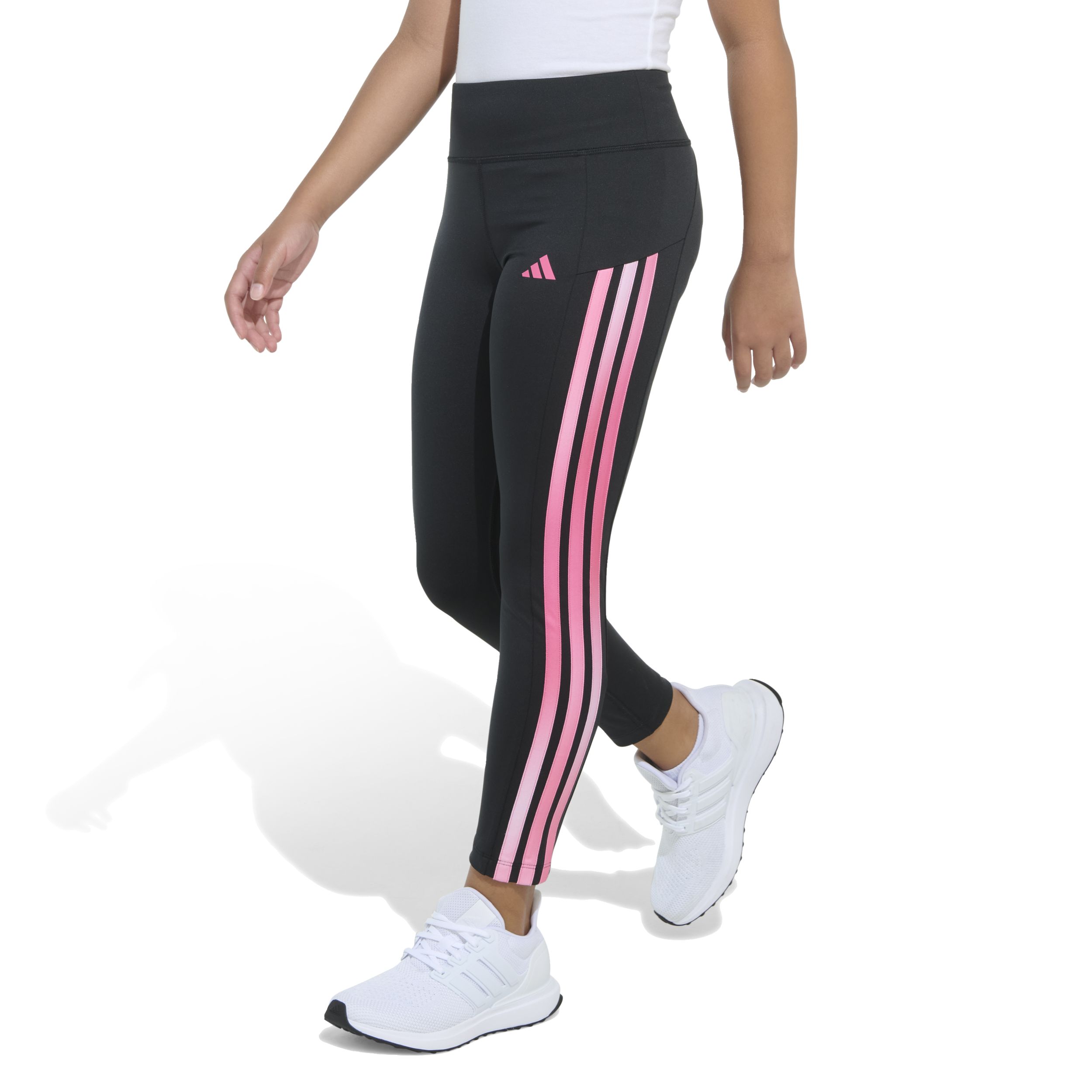 adidas Girls' 3-Stripe Cell Pocket Leggings