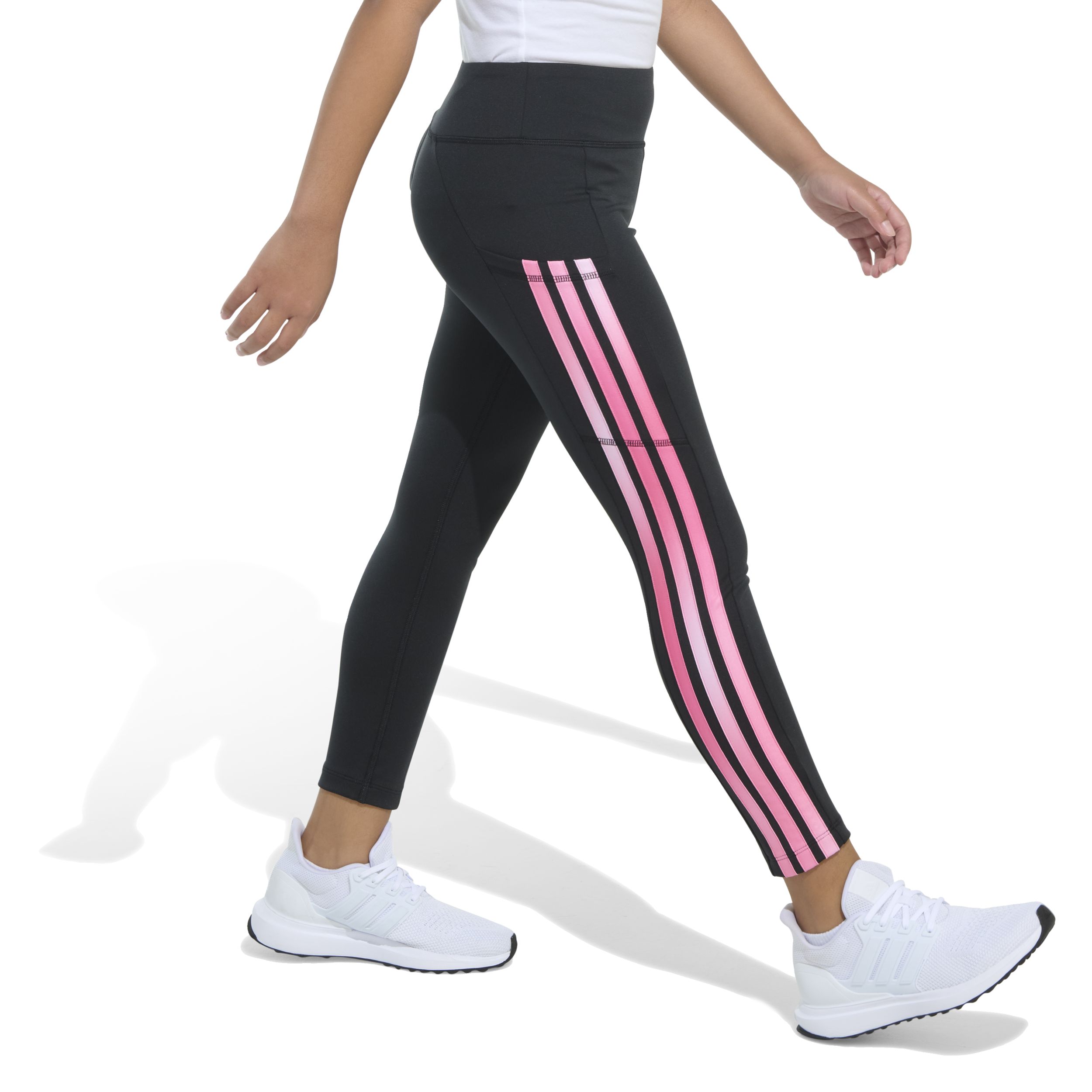 adidas Girls' 3-Stripe Cell Pocket Leggings