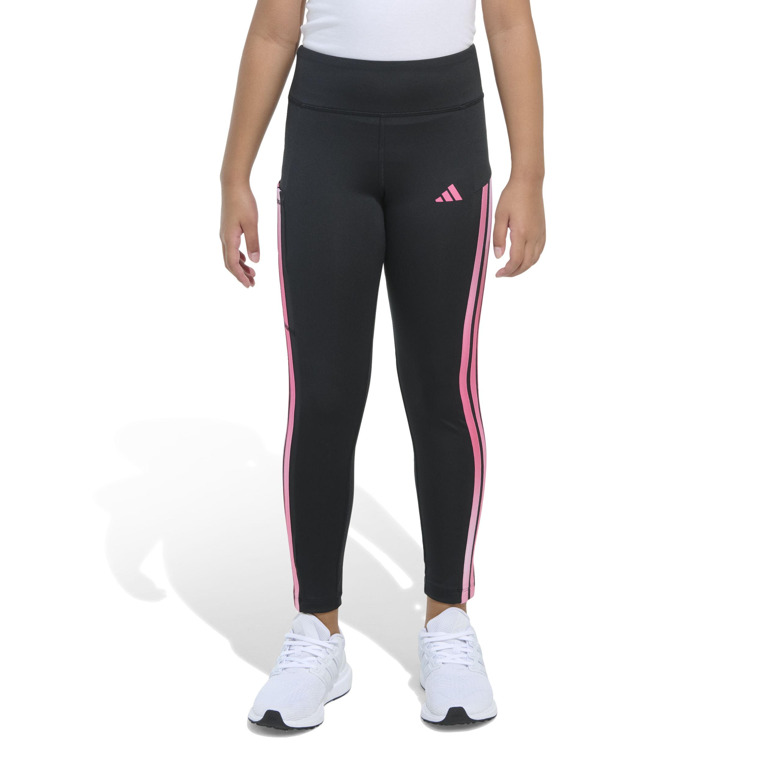 adidas Girls' 3-Stripe Cell Pocket Leggings