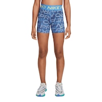 Nike Pro Girls' Dri-FIT Sport 5" Shorts Front_Flat